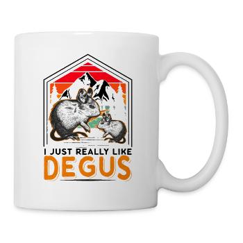 I just really like Degus Degu Cadeau - Mug blanc - blanc - Droite