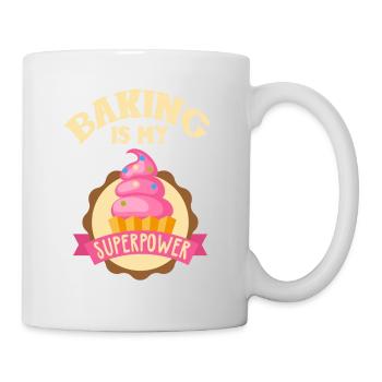 Baking Is My Superpower Cupcake - Mug - white - Right