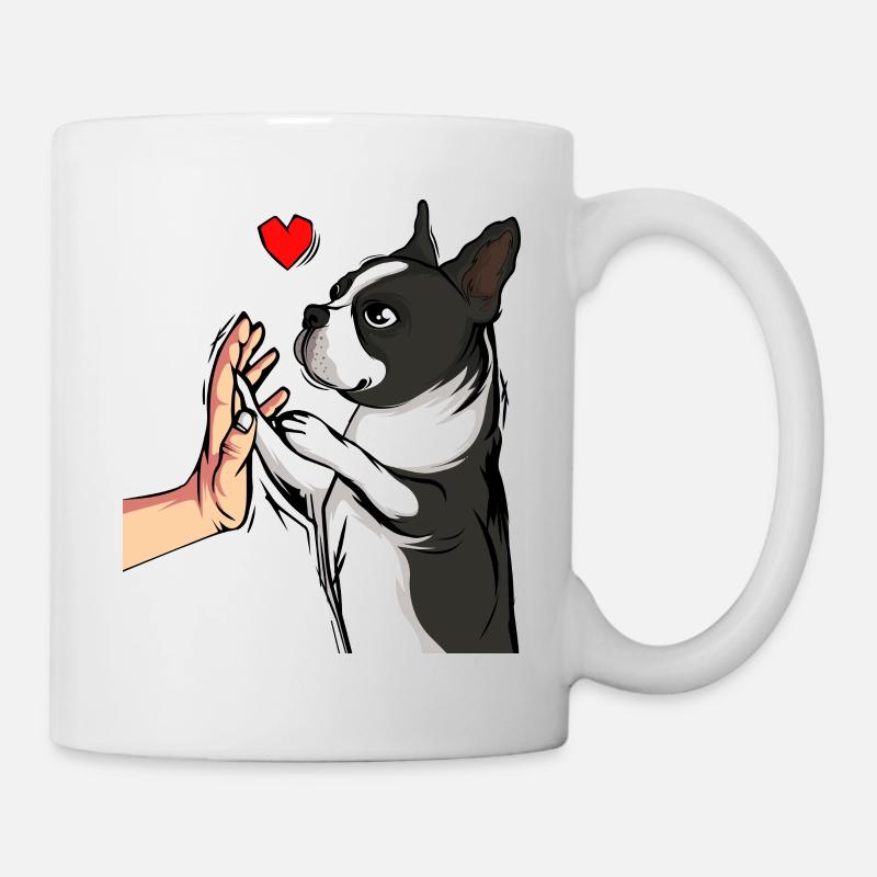Boston Terrier Hunde Liebe Frauchen - Tasse - Weiß