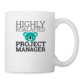 "Project Manager Koalafied | Project Manager" - Mug - white - Right
