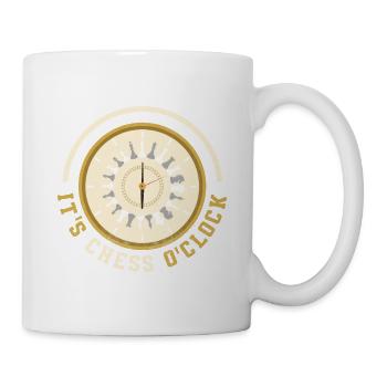 Es Ist Schach Zeit - Tasse - Weiß - Rechts