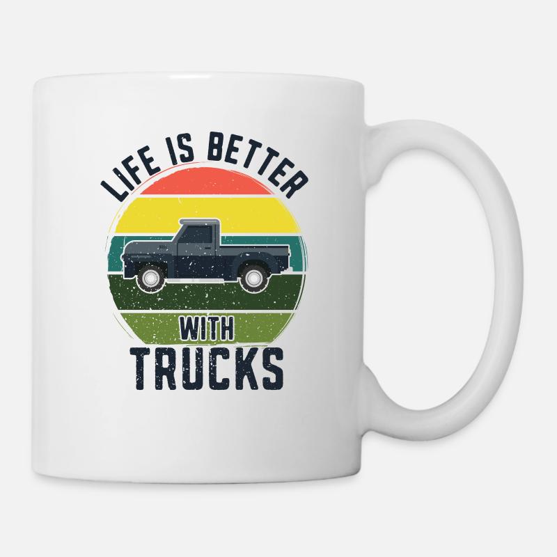 Pick Up Vintage Wagon Pickup Truck - Mug blanc - blanc