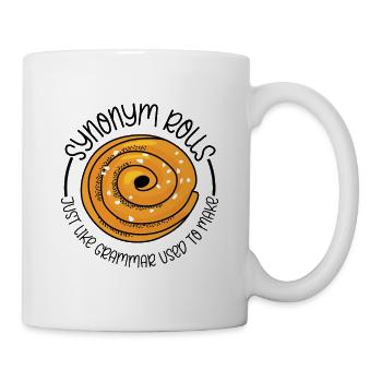 Synonym Rolls Grammar Cinnamon Roll English - Mug - white - Right