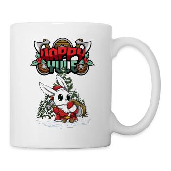 Happy Yule Viking Christmas Rabbit - Mug - white - Right