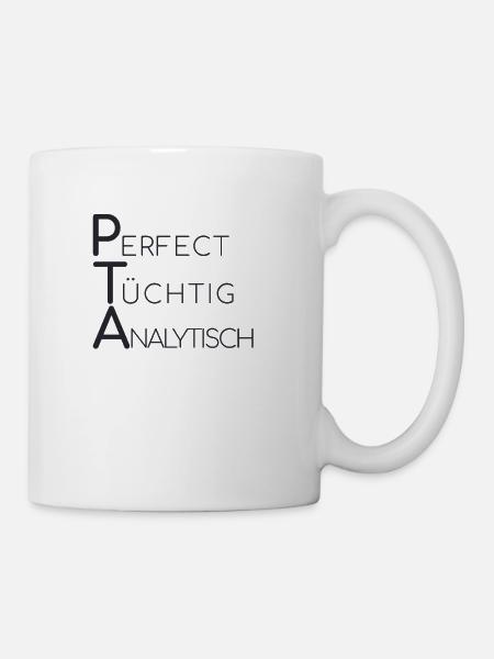 "PTA Definition | Apotheke" - Tasse - Weiß