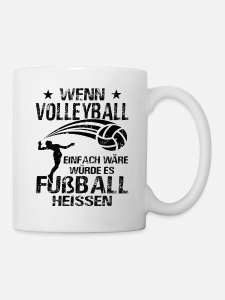 Volleyball Volleyballer - Beachvolleyball - Tasse - Weiß