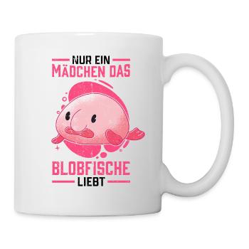 Blobfisch Mädchen hässlicher Fisch Tiefseefisch - Tasse - Weiß - Rechts