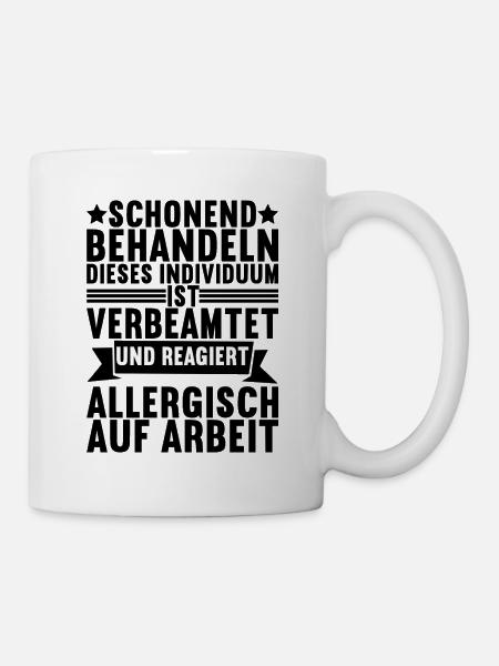 Beamter Verbeamtung Geschenk - Tasse - Weiß