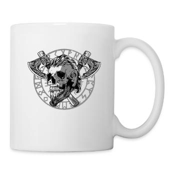 Iconic Viking motif Norse mythology - Mug - white - Right
