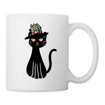 Hippie Cat Cats Kitten Cats Pets Children - Mug - white - Right