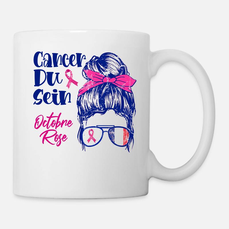 Cancer Du Son Octobre Rose - Mug blanc - blanc