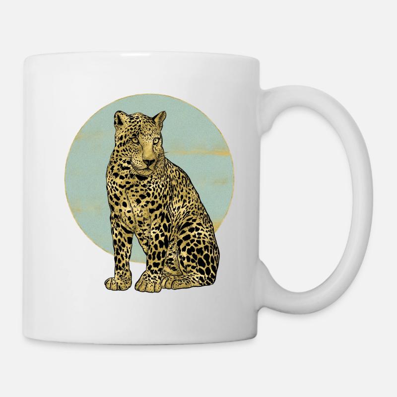 Leopard - Tasse - Weiß