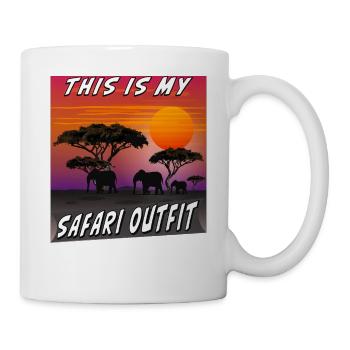 AFRIKA THIS IS MY SAFARI OUTFIT - Tasse - Weiß - Rechts