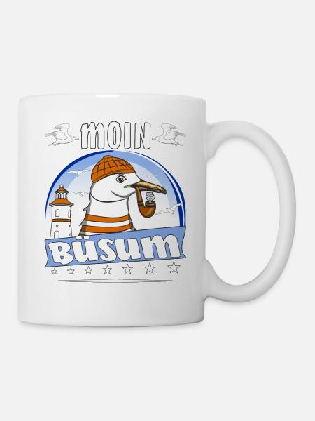 MÖWE MOIN BÜSUM - Tasse - Weiß