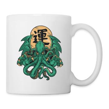 Anime Cthulhu Funny Movie Octopus Science Sea - Mug - white - Right