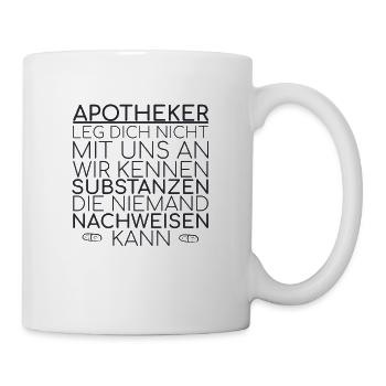 "Apotheker Substanzen | Apotheke" - Tasse - Weiß - Rechts
