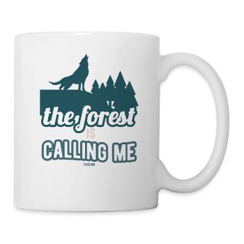Der Wald ruft mich - Tasse - Weiß - Rechts