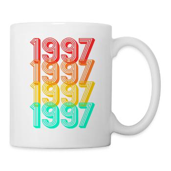 Né en 1997 millésime 1997 anniversaire cadeau - Mug blanc - blanc - Droite