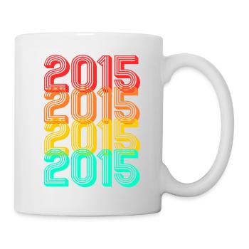 Born in 2015 Vintage 2015 Gift Birthday - Mug - white - Right