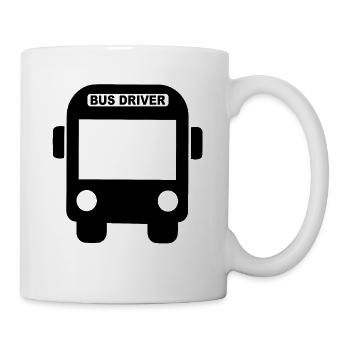 Bus Driver - Kinder Schulbus Fahrer Busfahrer - Tasse - Weiß - Rechts