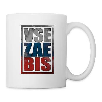 Russe vse zaebis - sens positif de la vie - Mug blanc - blanc - Droite