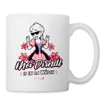 Trachtenshirt Damen Mei Dirndl T-Shirt - Tasse - Weiß - Rechts