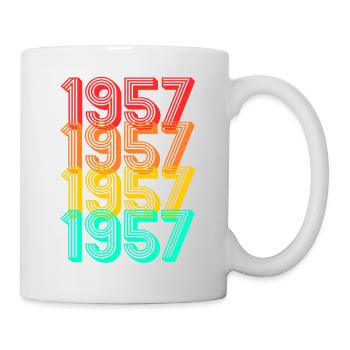 Born 1957 Born 1957 Gift Birthday - Mug - white - Right