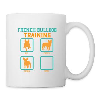 French Bulldog Training - Tasse - Weiß - Rechts