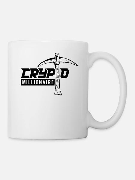 Crypto Millionaire Blockchain Crypto Bitcoin - Mug - white