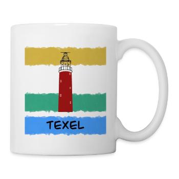 Leuchtturm Texel Eierland - Tasse - Weiß - Rechts