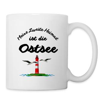 Ostsee-Meine Zweite Heimat ist die Ostsee - Tasse - Weiß - Rechts