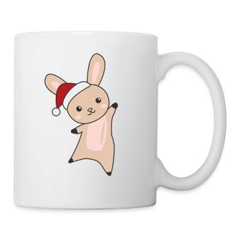 Rabbit Merry Christmas Winter Animals Rabbits - Mug - white - Right