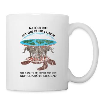 Flat Earth - Tasse - Weiß - Rechts