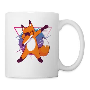 Kinder Fuchs Dabbing Fox Dab Fox in 90s - Tasse - Weiß - Rechts