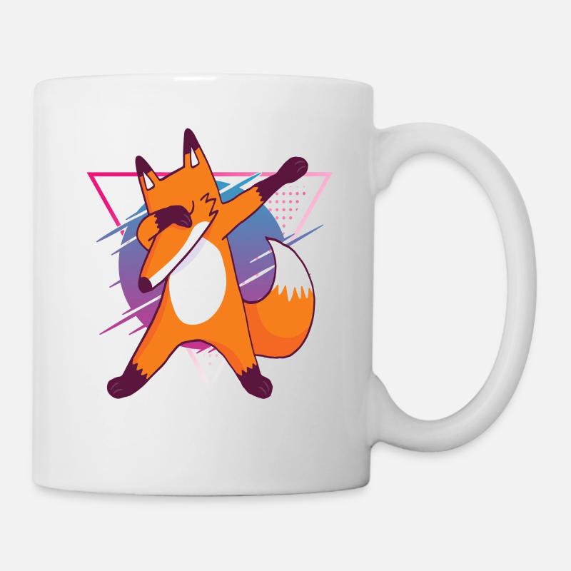 Kinder Fuchs Dabbing Fox Dab Fox in 90s - Tasse - Weiß