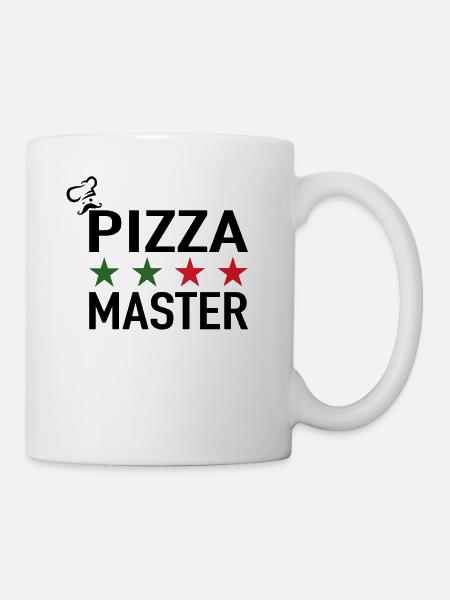 Pizza Master Pizza Chefkoch Italienische Pizza - Tasse - Weiß