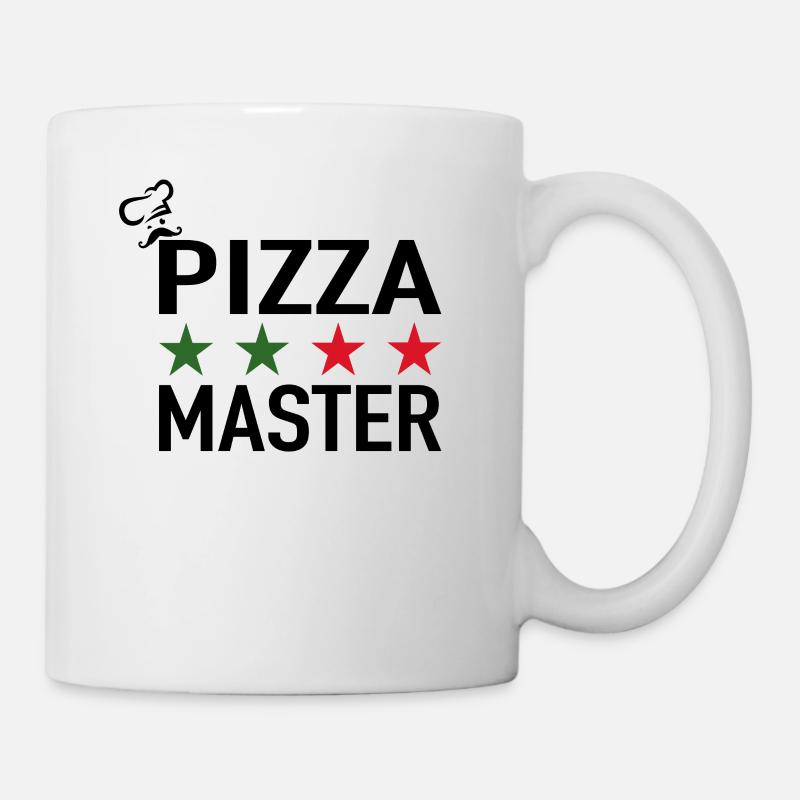 Pizza Master Pizza Chefkoch Italienische Pizza - Tasse - Weiß