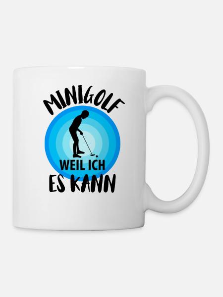 MINIGOLF MINIGOLFER MINIGOLFERIN Minigolfspieler - Tasse - Weiß
