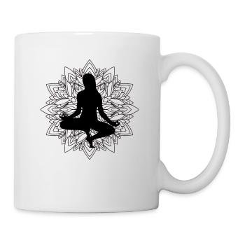 Yoga Zen Meditation Meditate Namaste Gift - Mug - white - Right
