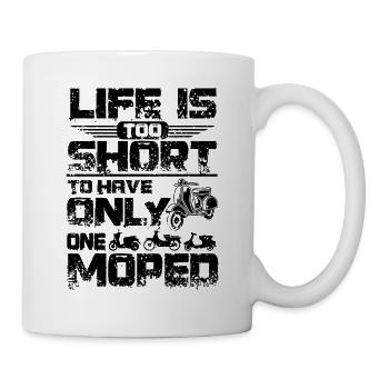 Need more mopeds - Tasse - Weiß - Rechts