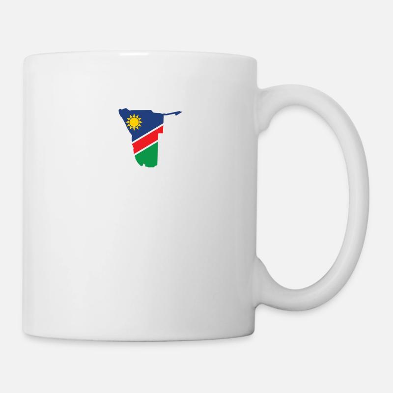 Namibia Herzschlag Flagge Vintage Namibia - Tasse - Weiß