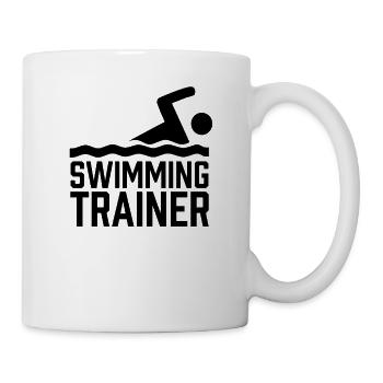 Schwimmtrainer Beruf Schwimmlehrer Schwimmkurs - Tasse - Weiß - Rechts