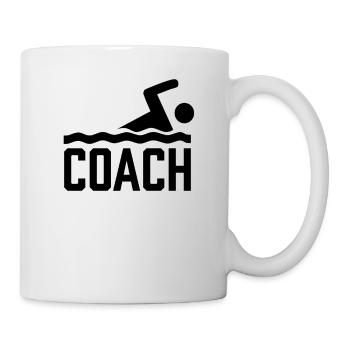Schwimmtrainer Beruf Schwimmlehrer Schwimmkurs - Tasse - Weiß - Rechts