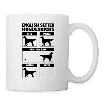 English Setter Hundetricks Englischer Setter - Tasse - Weiß - Rechts