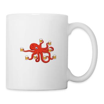 Entspannt achtarmig einen reinorgeln Bier - Tasse - Weiß - Rechts
