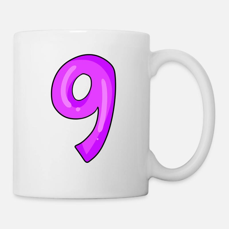 Number 9 - Mug - white