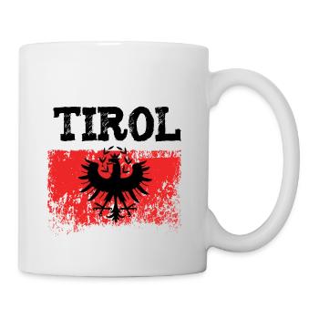 Tirol Adler Vintage Retro Look - Tasse - Weiß - Rechts