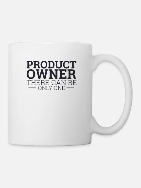 "Product Owner Scrum | "Scrum Master"" - Tasse - Weiß