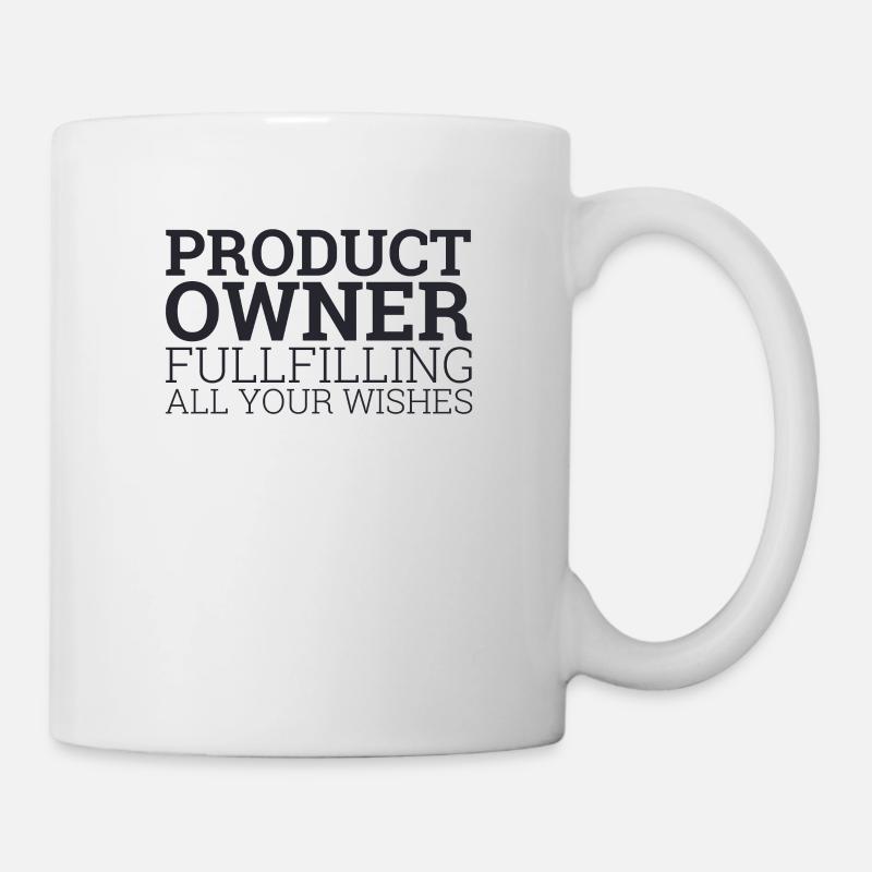 « Product Owner Scrum | » Scrum Master" » - Mug blanc - blanc