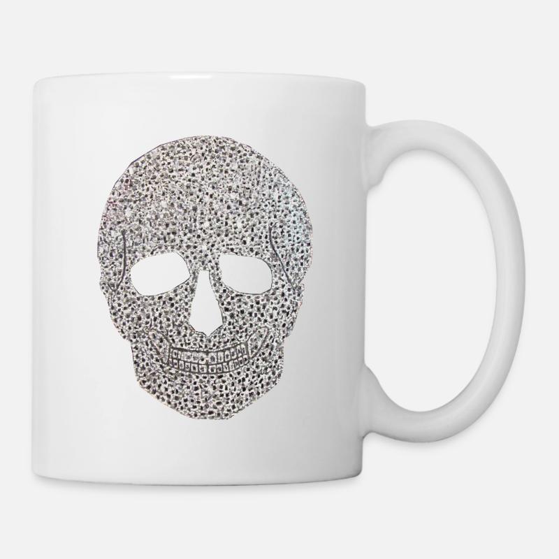Diamond Skull - Tasse - Weiß